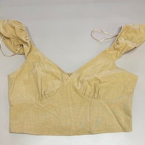 A New Day Tan Crop Top Size M